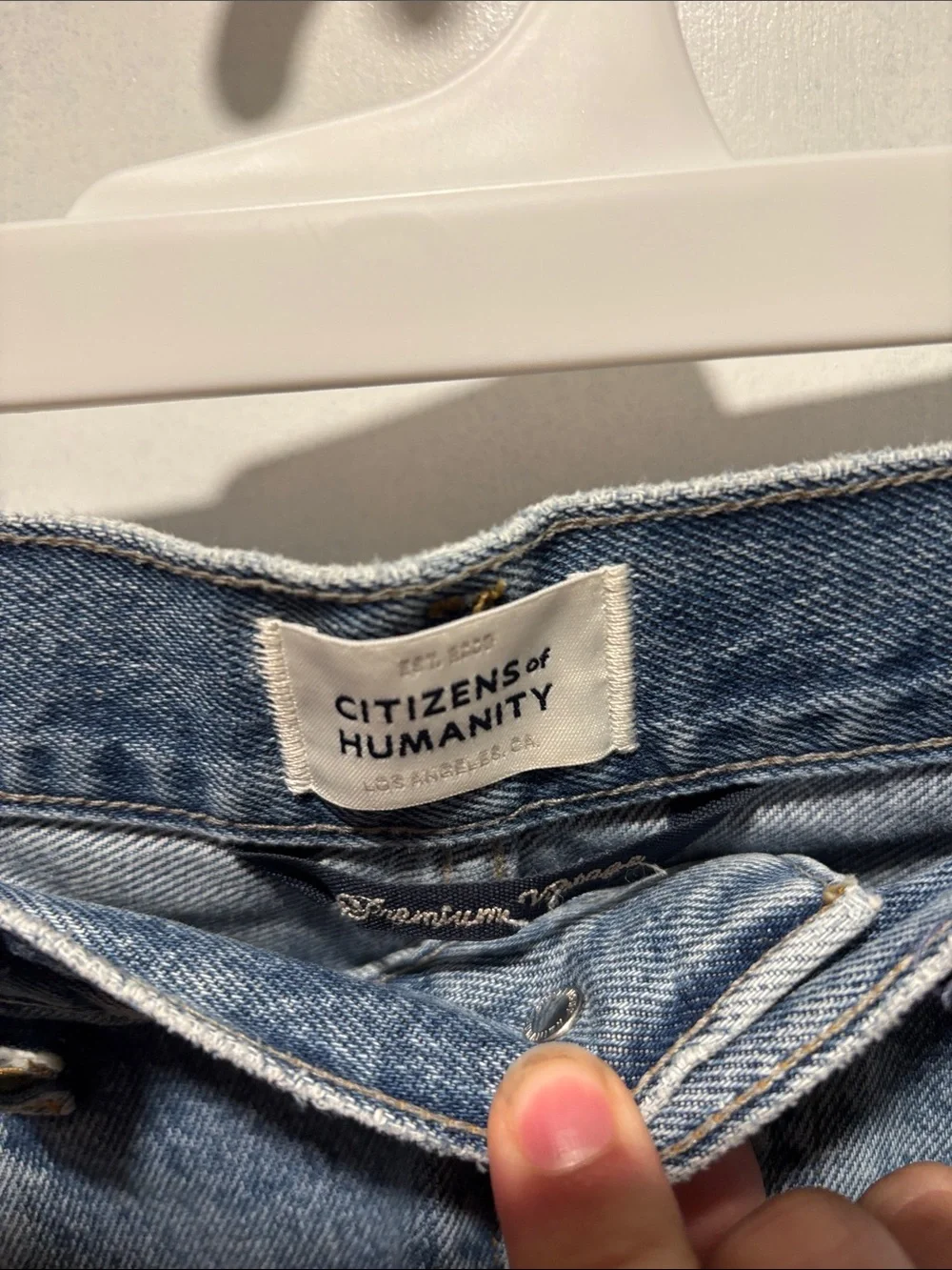 CITIZENS OF HUMANITY Marlow distressed denim shorts
